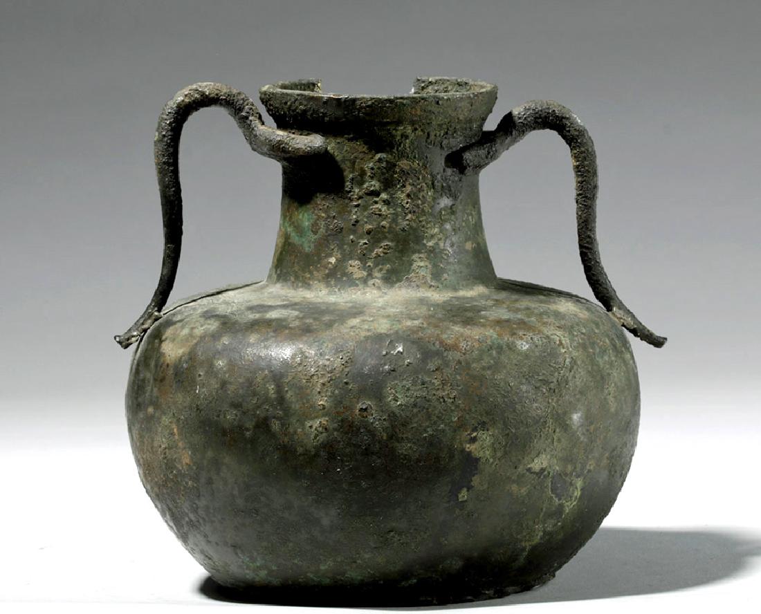 Roman Bronze Two-Handled Jug (1 of 7)