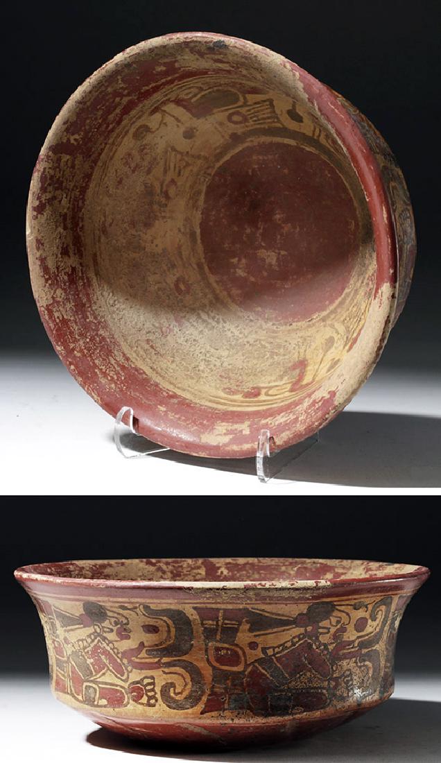 Mayan Copador Pottery Bowl w/ Scribes & Birds (1 of 8)