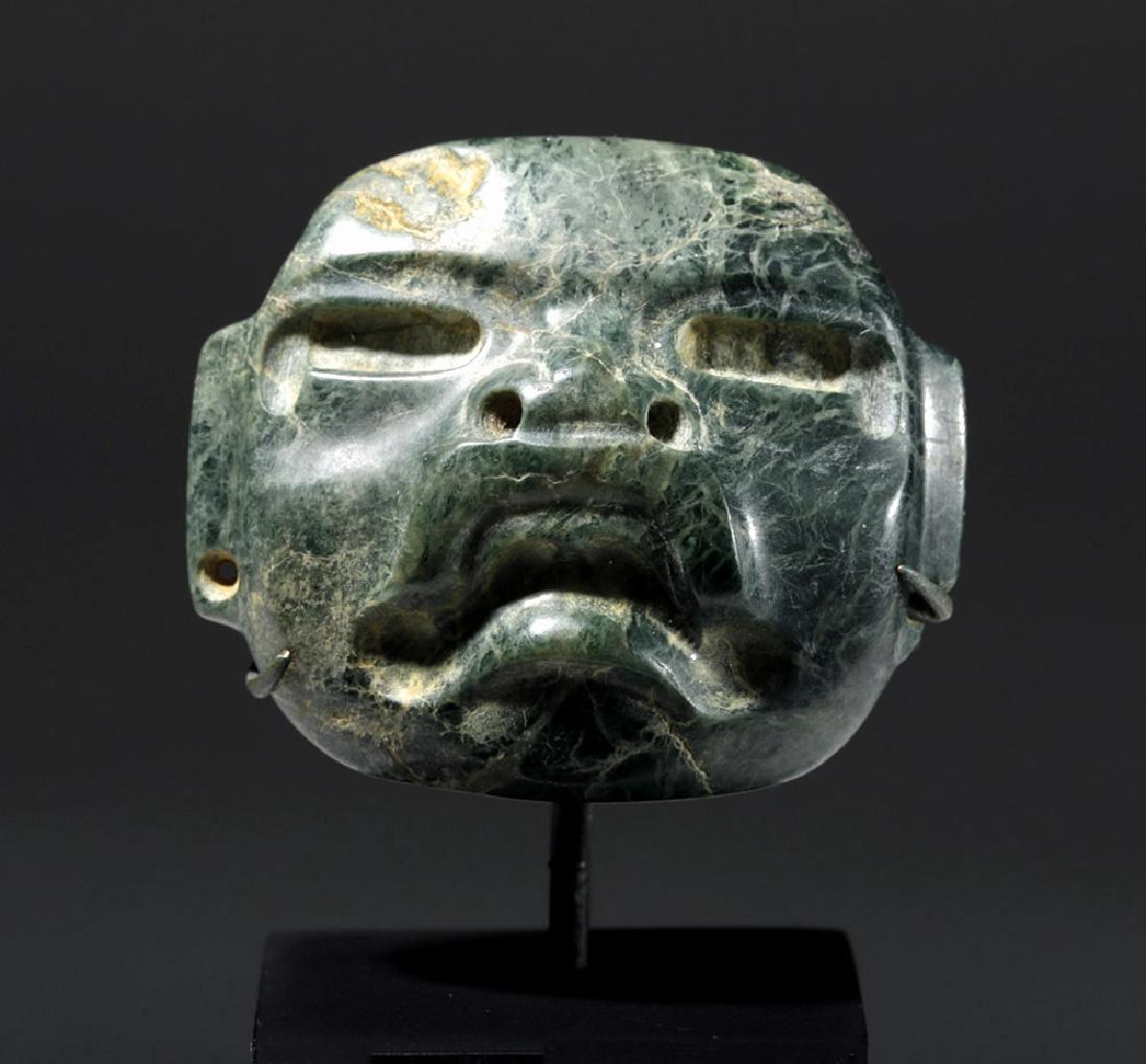 Fine Olmec Greenstone Maskette (1 of 5)
