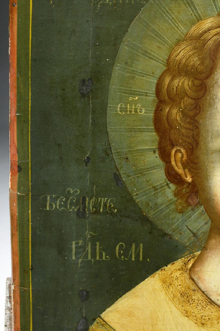 Exhibited 18th C. Russian Icon of Christ Emmanuel - 3