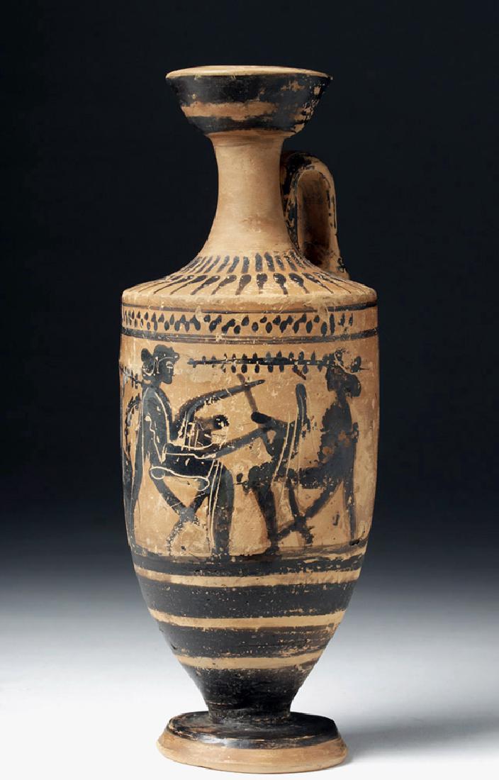 Greek Attic Black Figure Lekythos - Musicians (1 of 8)