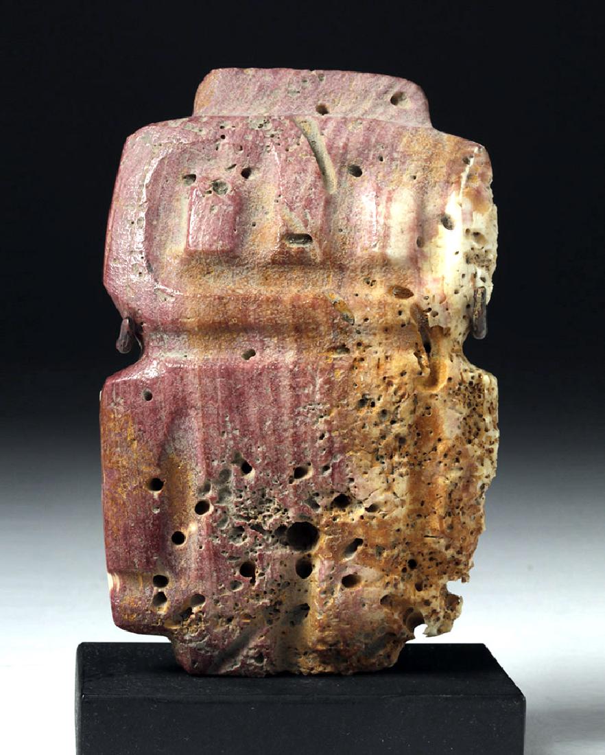 Rare / Large Valdivian Shell Votive - Owl Form (1 of 5)