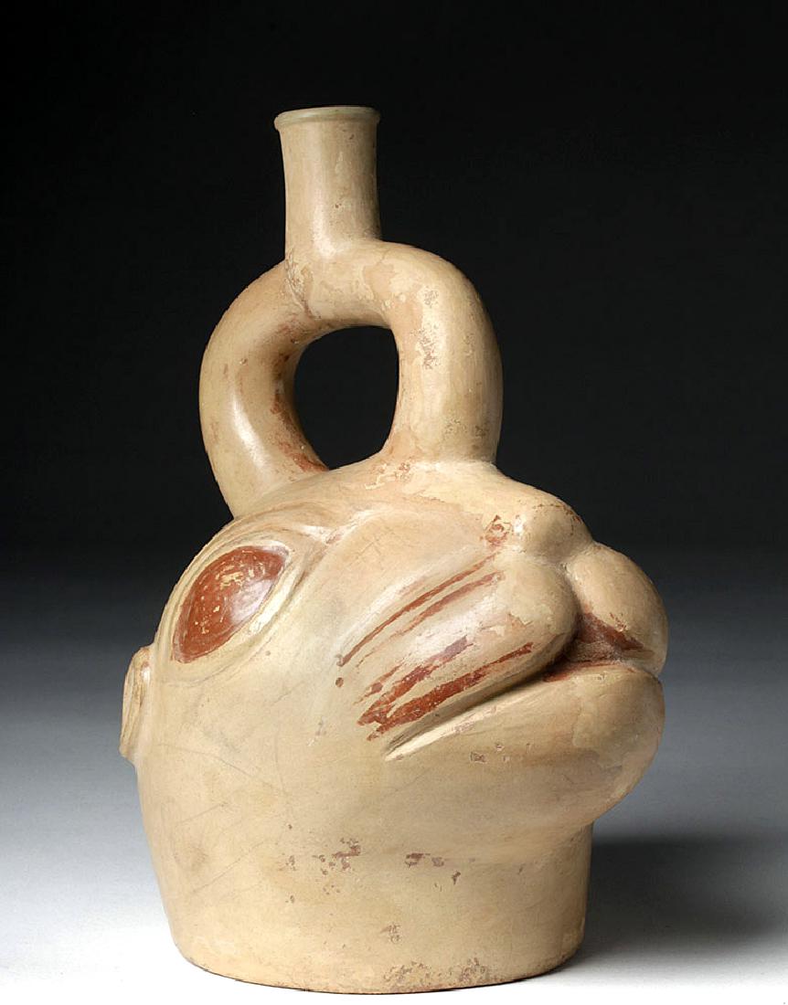 Moche Bichrome Stirrup Vessel - Sea Lion (1 of 7)