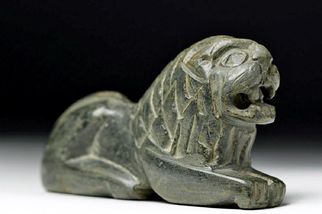 Islamic Miniature Green Stone Lion (1 of 6)