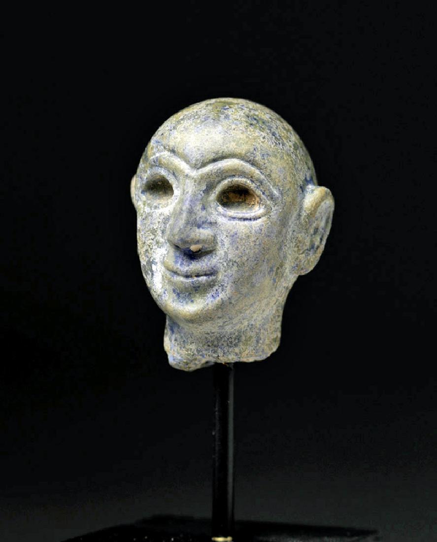Bactrian Lapis Lazuli Head of Pazuzu (1 of 4)