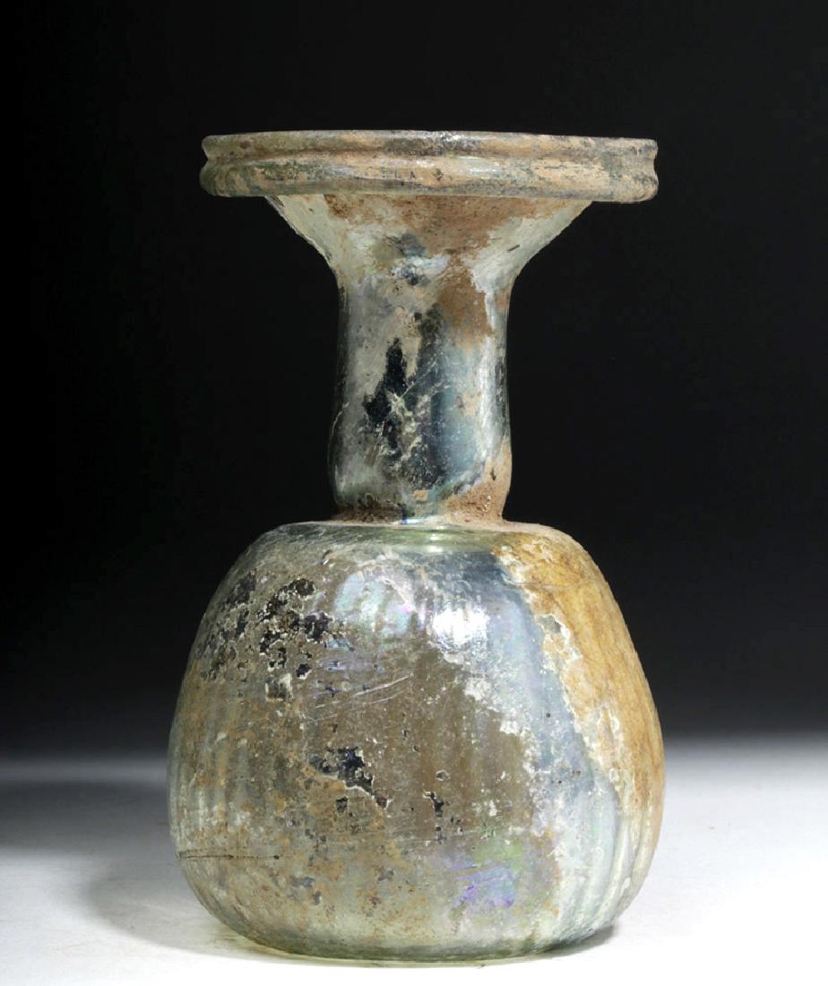 Roman Glass Sprinkler Flask w/ Ribs (1 of 6)