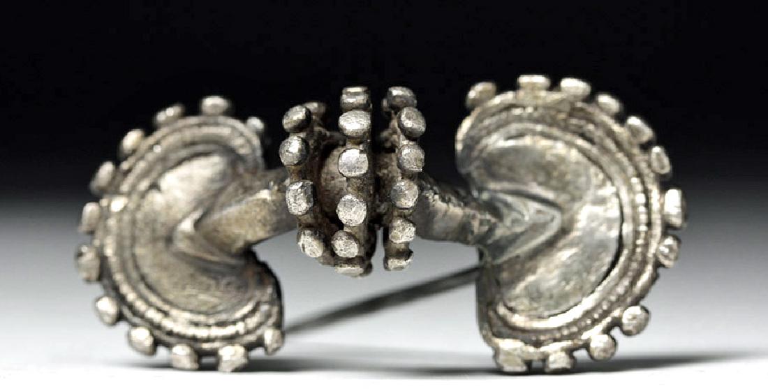 6th C. Ostrogothic / Frankish Silver Fibula (1 of 5)