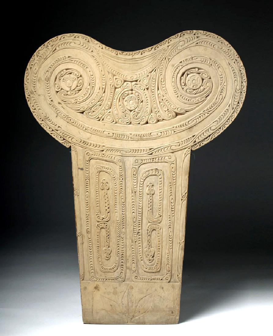 Early 20th C. Papua New Guinea Wooden Splash Board (1 of 6)