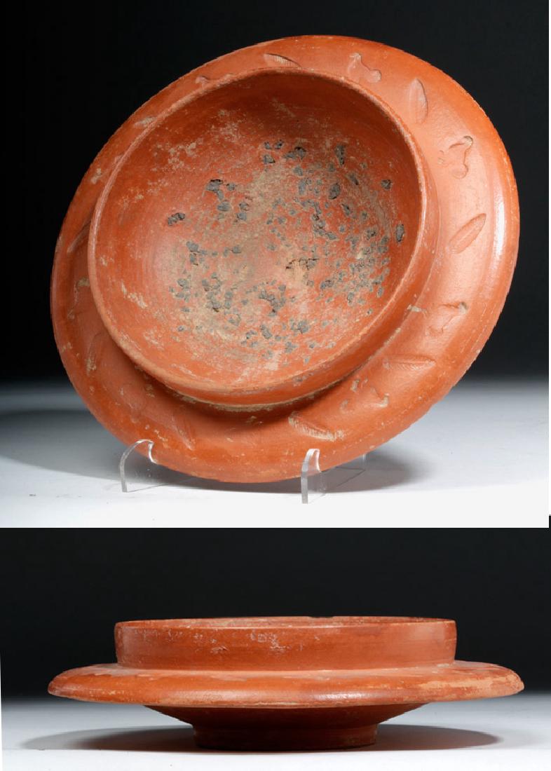 Rare Roman African Red Slip Ware Ceramic Stamped Bowl (1 of 6)