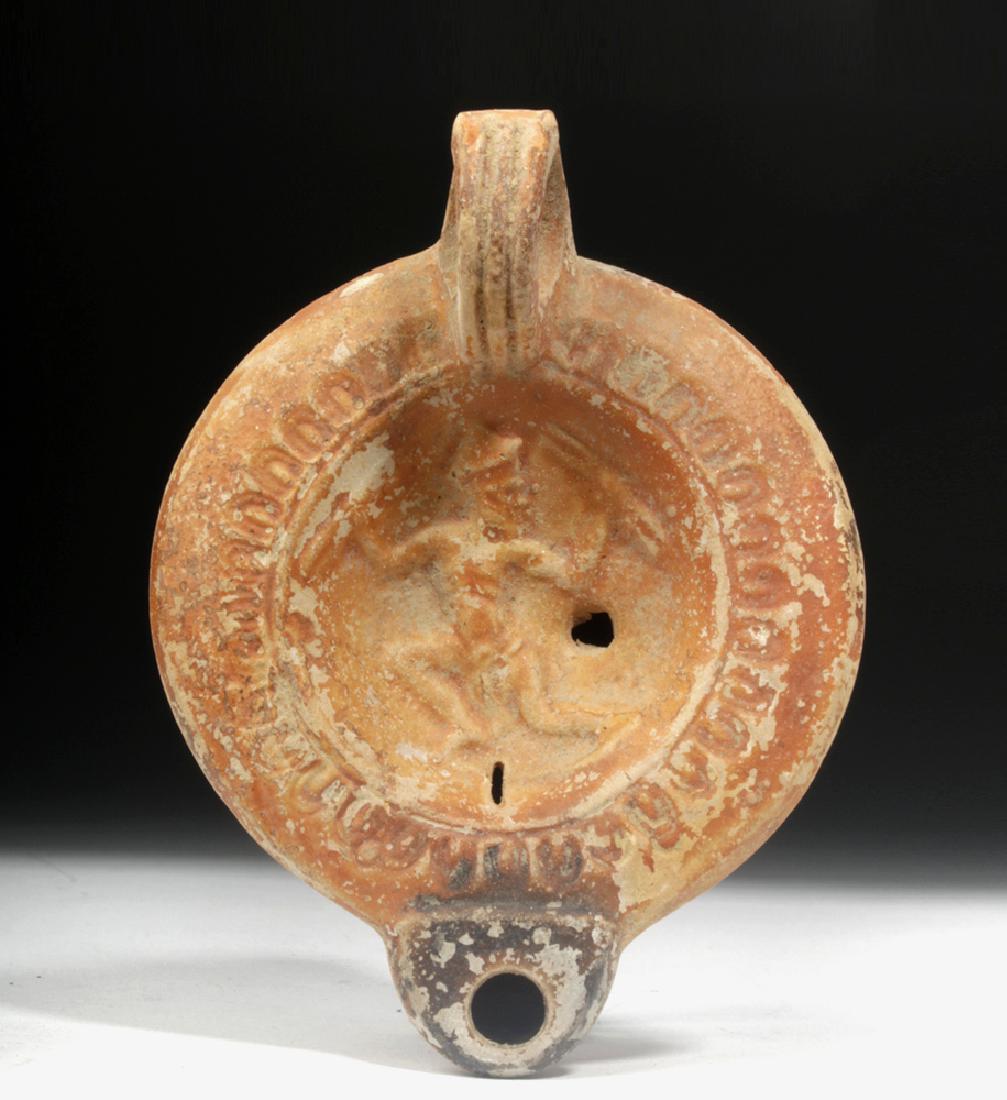Roman Pottery Oil Lamp R