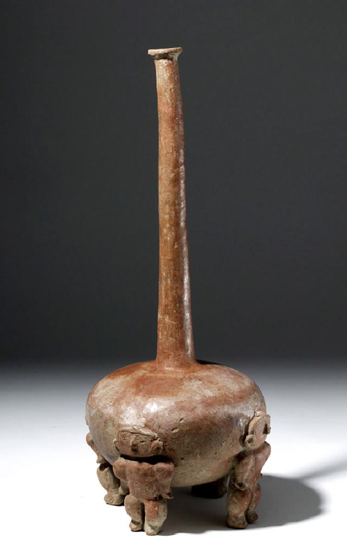 Huge Colombia Calima Redware Vessel - 4 Atlantids (1 of 7)