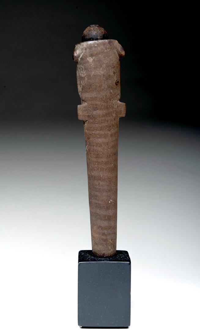 Proto-Nazca Wood Snuff Inhaling Tube - Sea Turtle (1 of 2)