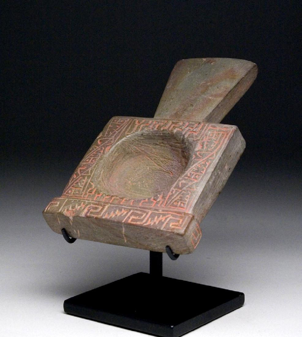 Chavin Stone Drug Mortar - Incised Motifs (1 of 4)