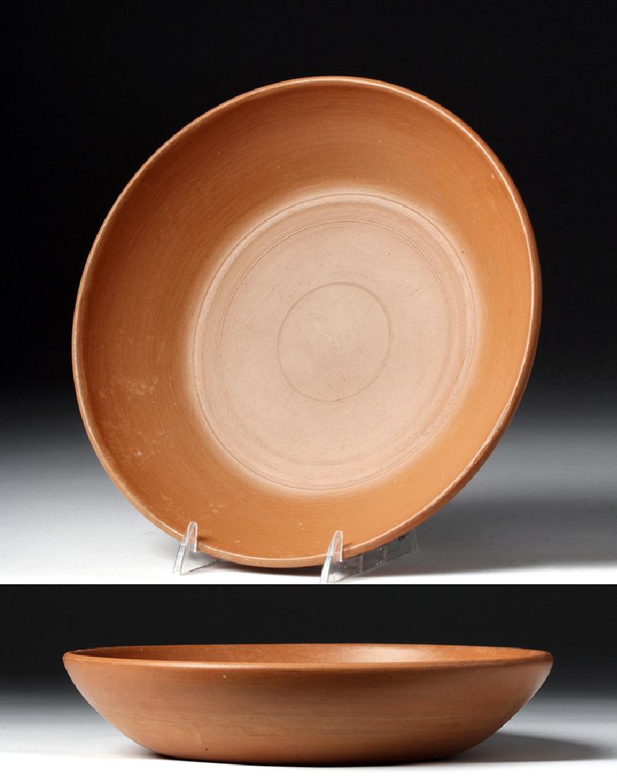 Roman Redware Pottery Plate - Curved Walls (1 of 7)