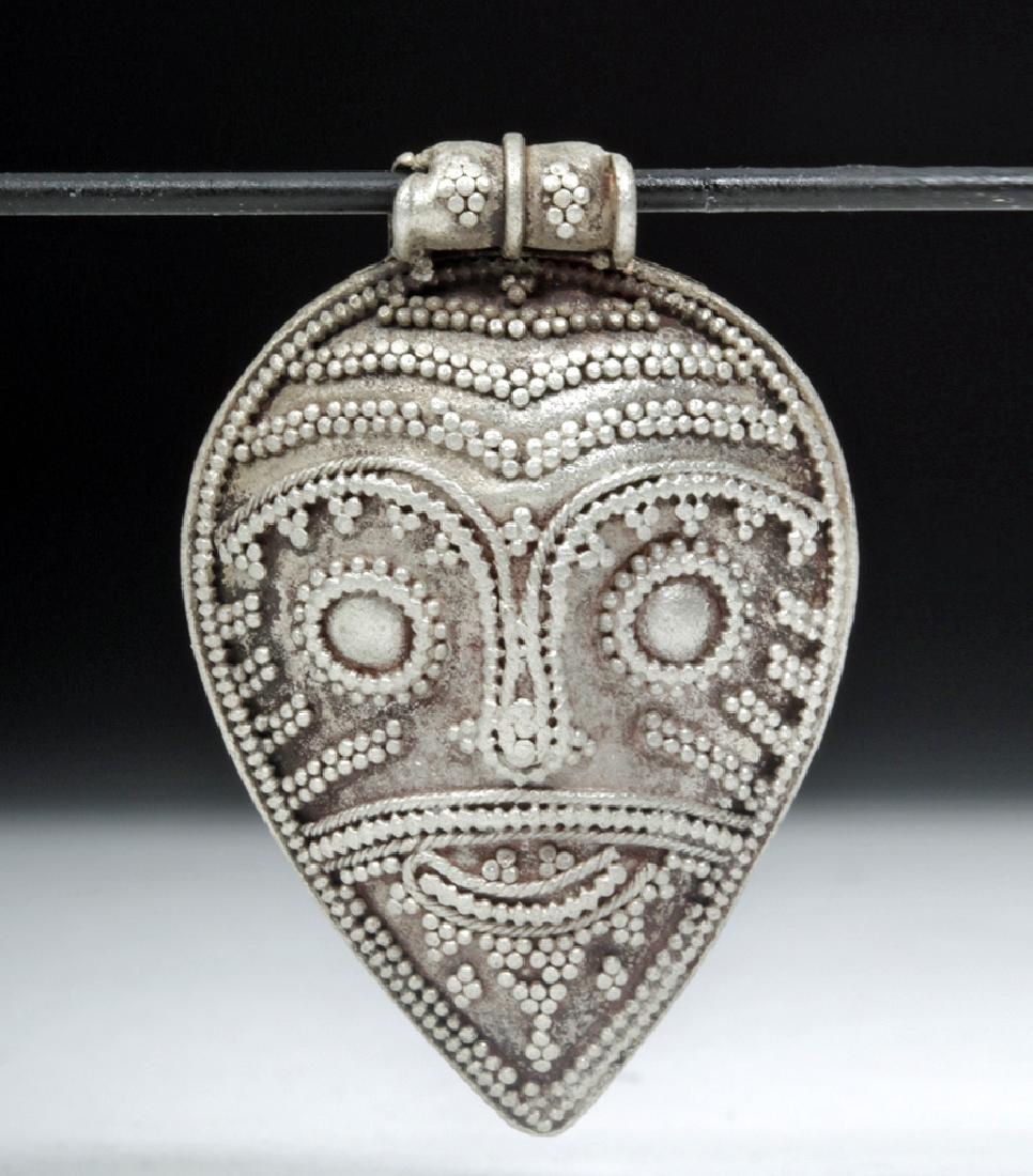 Incredible Viking Silver Pendant - Mask of Gotland (1 of 3)