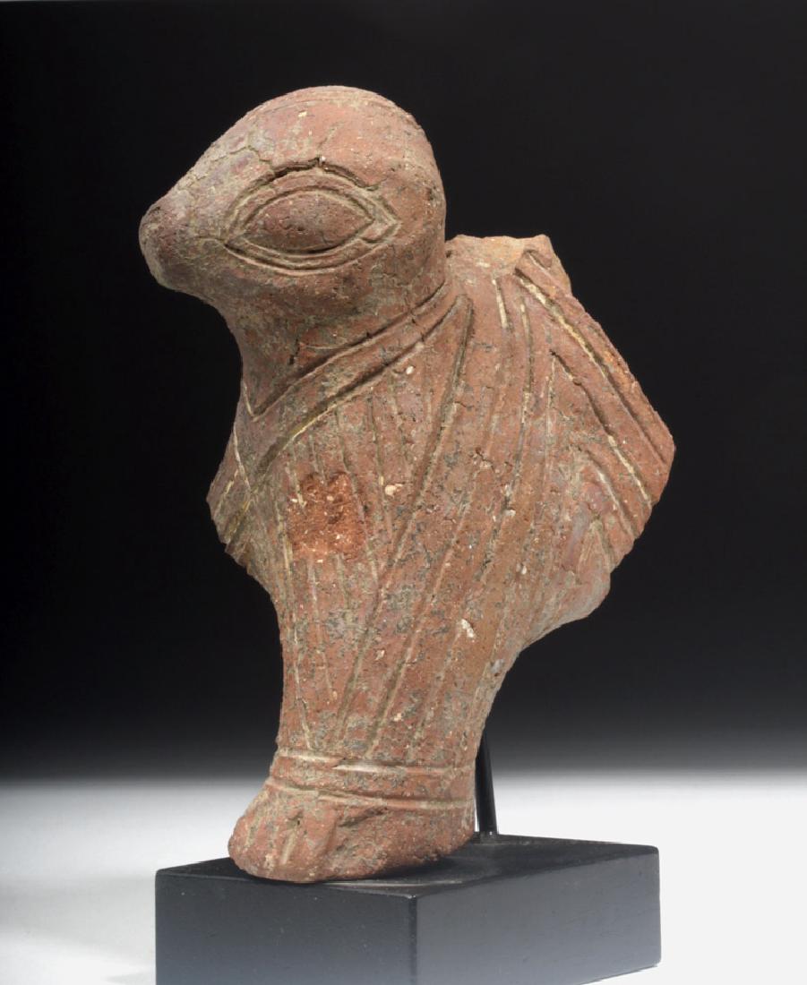 Neolithic European Pottery Animal Head Bowl Fragment (1 of 4)