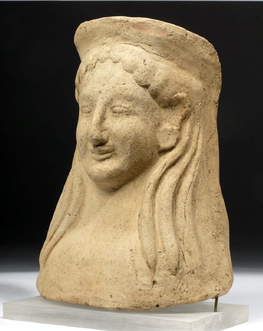 Large / Fine Western Greek Protome of a Woman (1 of 5)