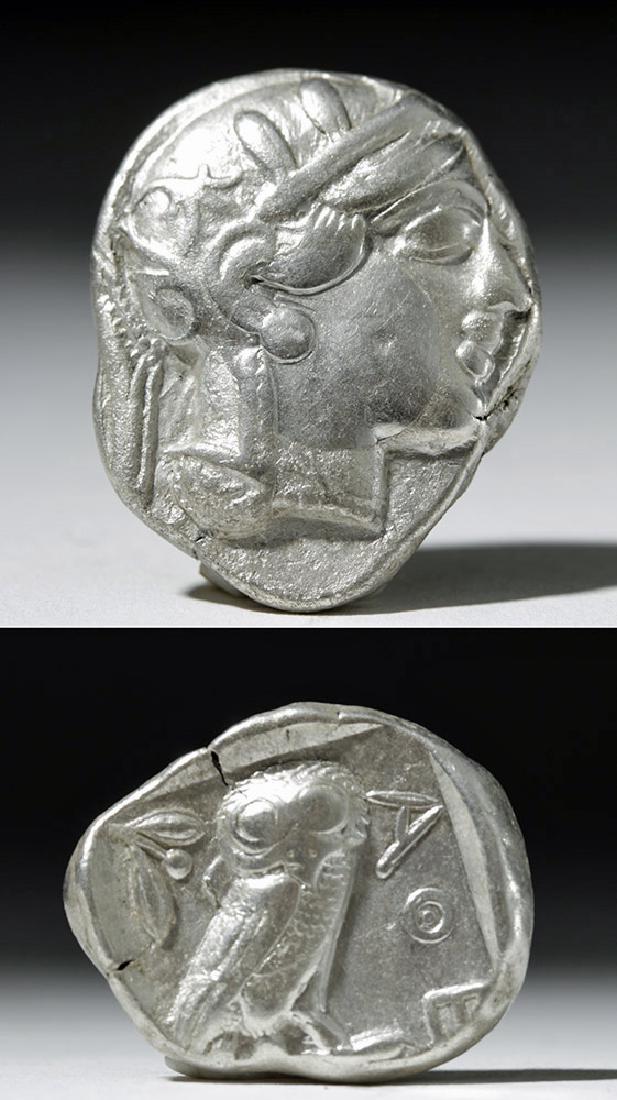Ancient Greek Athena Silver Tetradrachm (1 of 3)
