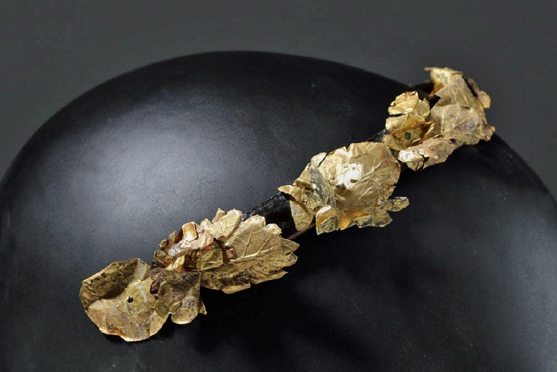 Greek Hellenistic High Karat Gold Laurel Leaf Diadem (1 of 5)