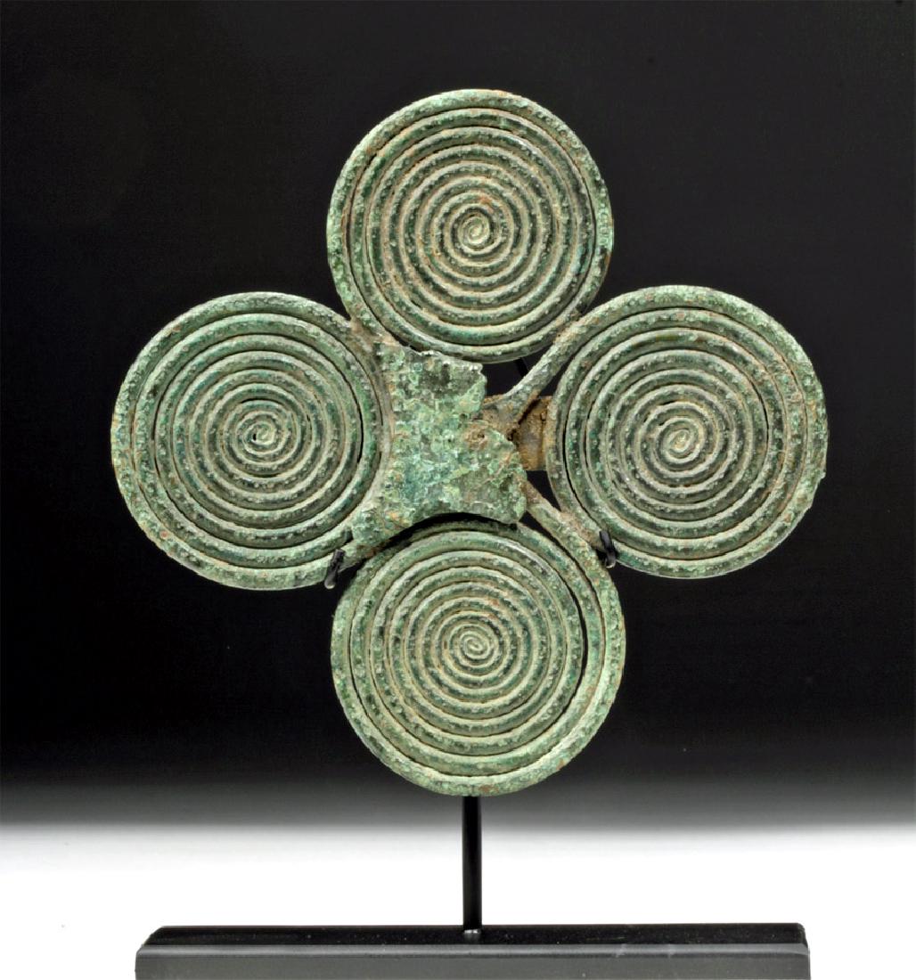 Large Italic Bronze Double Spectacle Fibula (1 of 5)