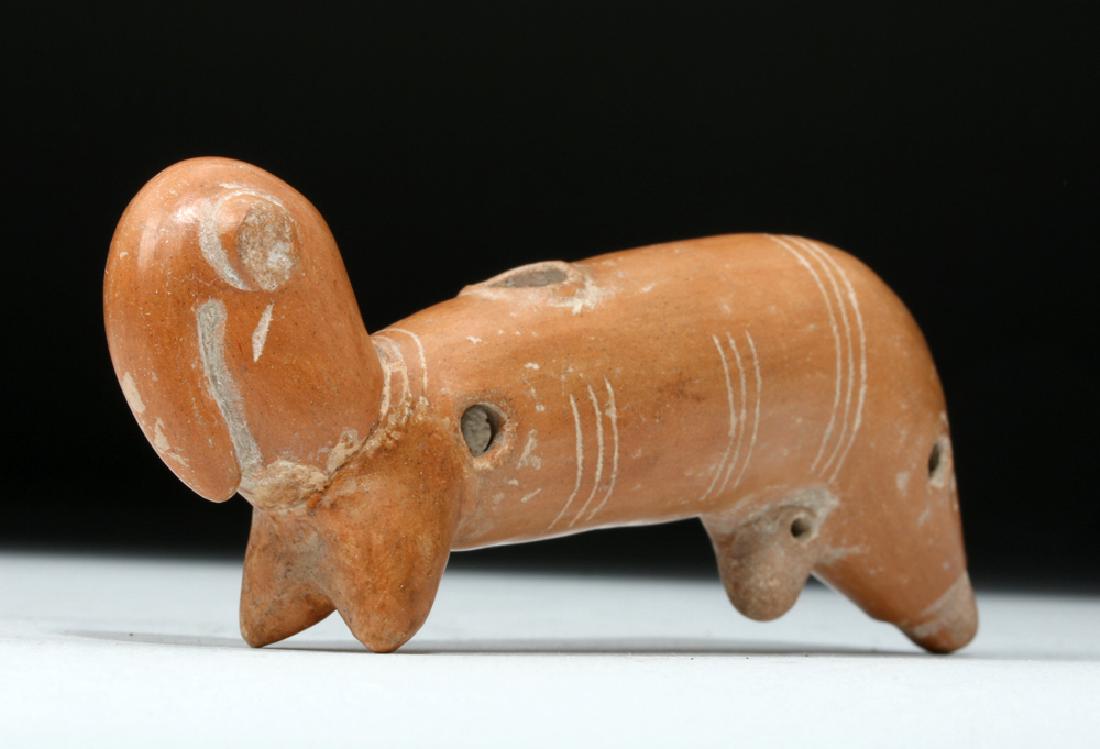 Rare Pre-Columbian Pottery Ocarina - Bird & Dolphin (1 of 7)