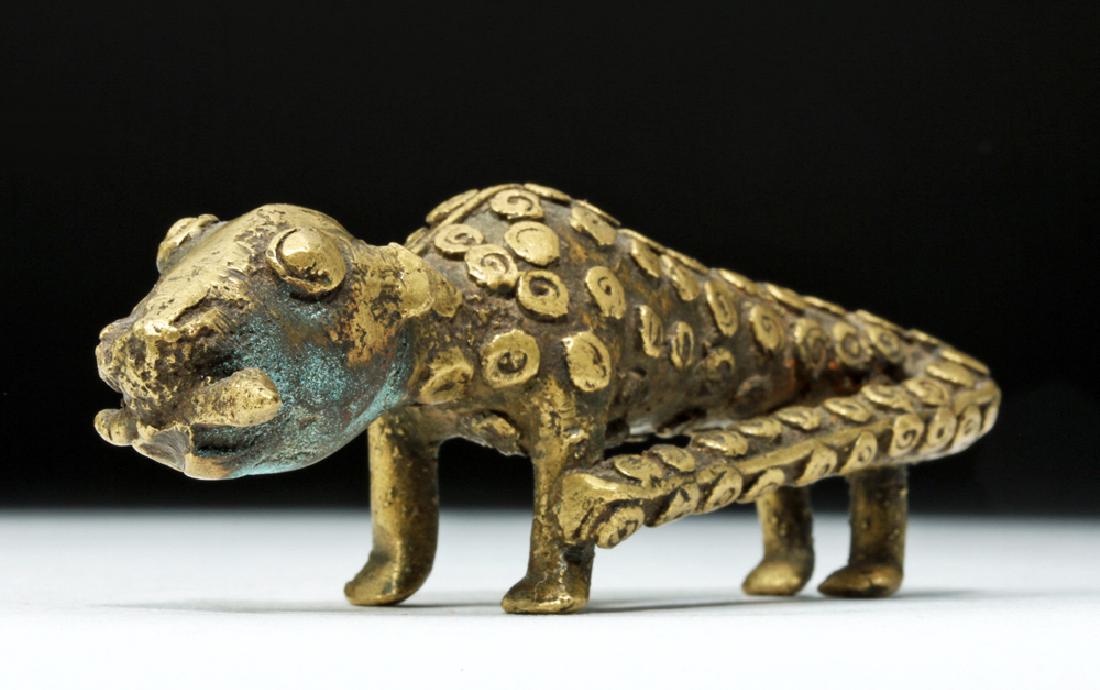 19th C. African Benin Brass Feline - Leopard (1 of 7)