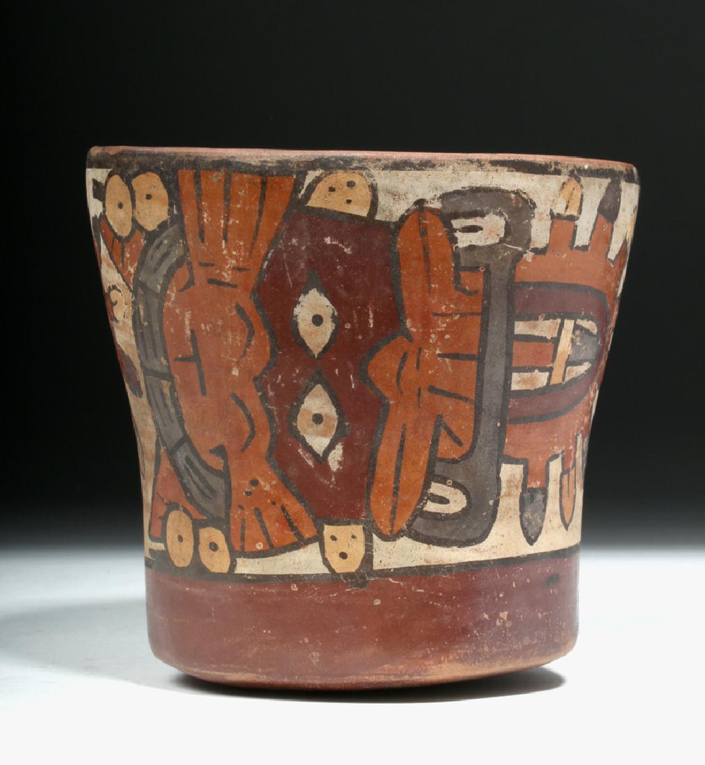 Nazca Pottery Kero - Underworld Feline (1 of 7)