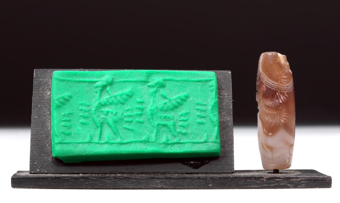 Sumerian Stone Roller Seal - Winged Lion Chimera (1 of 5)