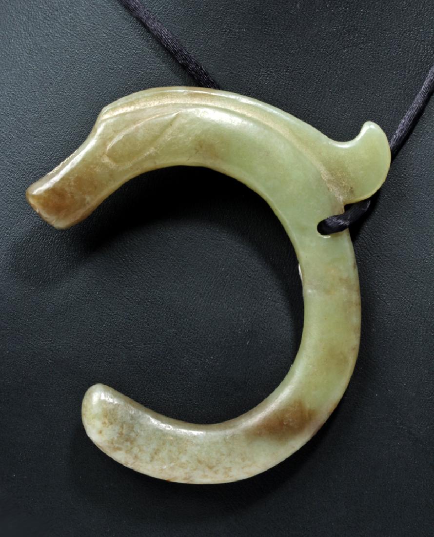 Ming Chinese Jade Pig Dragon Pendant (1 of 3)