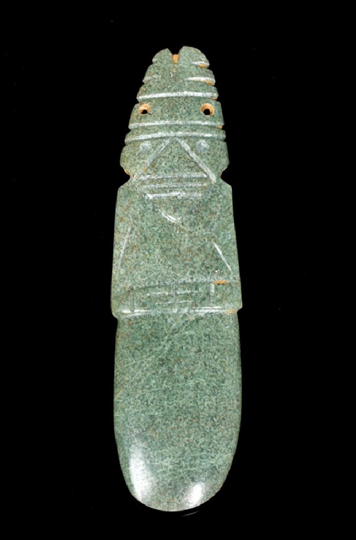 Costa Rican Green Stone Celt - Bird & Crocodile (1 of 3)