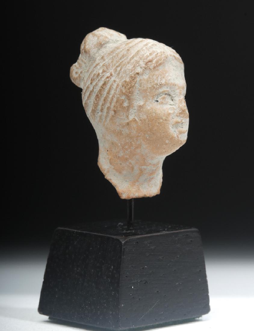 Greek Miniature Terracotta Head of a Woman (1 of 5)