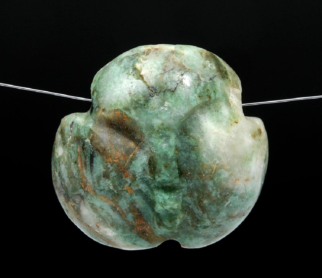Gorgeous Mayan Jade Face Pendant (1 of 3)