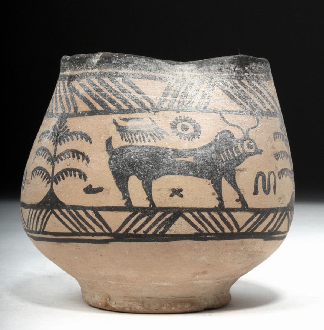 Indus Valley Pottery Bowl w/ Bulls - TL'd (1 of 6)