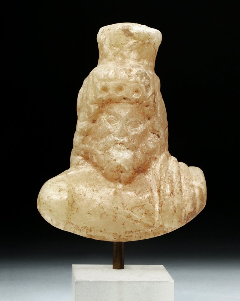 Very Fine Roman Alabaster Zeus-Serapis (1 of 5)