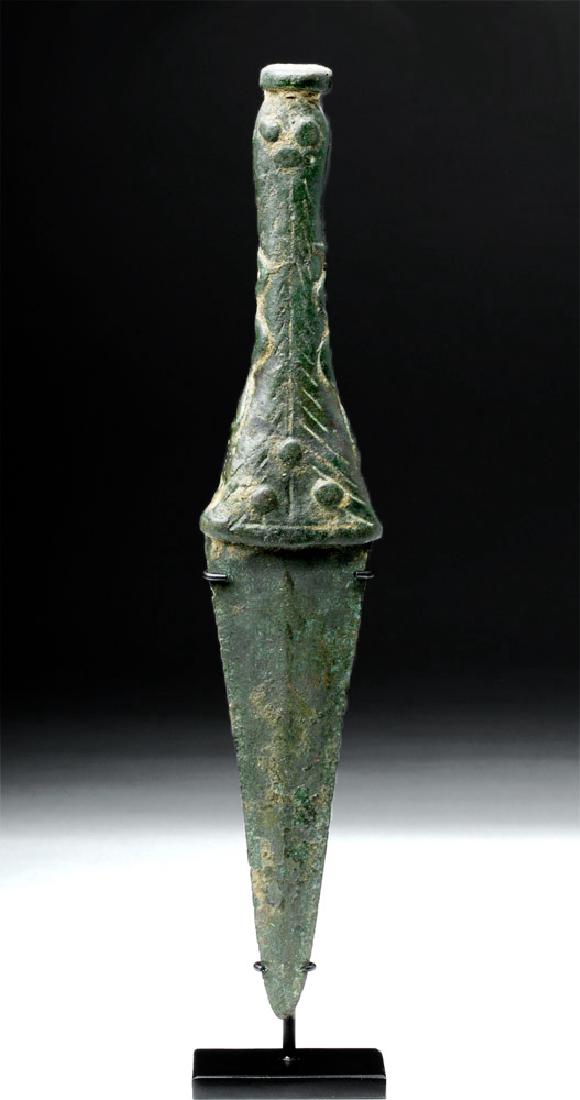 Unusual Amlash Bronze Dagger with Snakes (1 of 5)