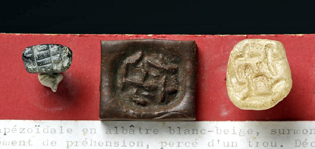 Ancient Near East Tell Halaf Pair of Early Stone Seals (1 of 5)