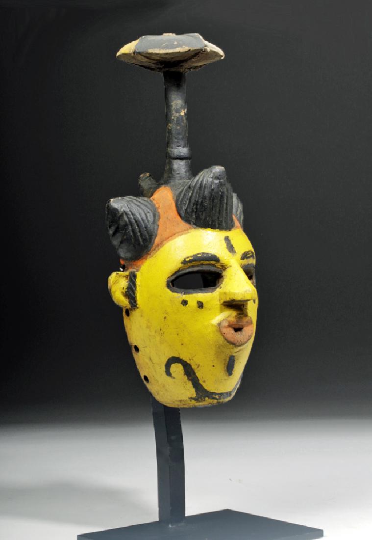 Mid 20th C. African Ogoni Painted Wood Mask (1 of 5)