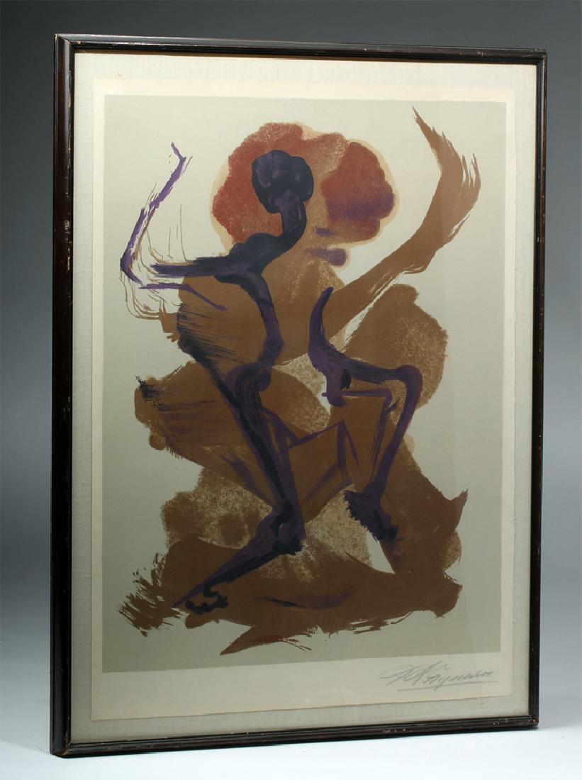 Signed David Siqueiros Untitled Color Lithograph (1 of 5)