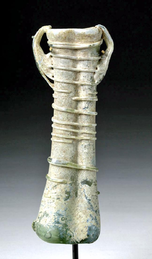 Roman Glass Double Unguentarium - Applied Rigaree (1 of 7)