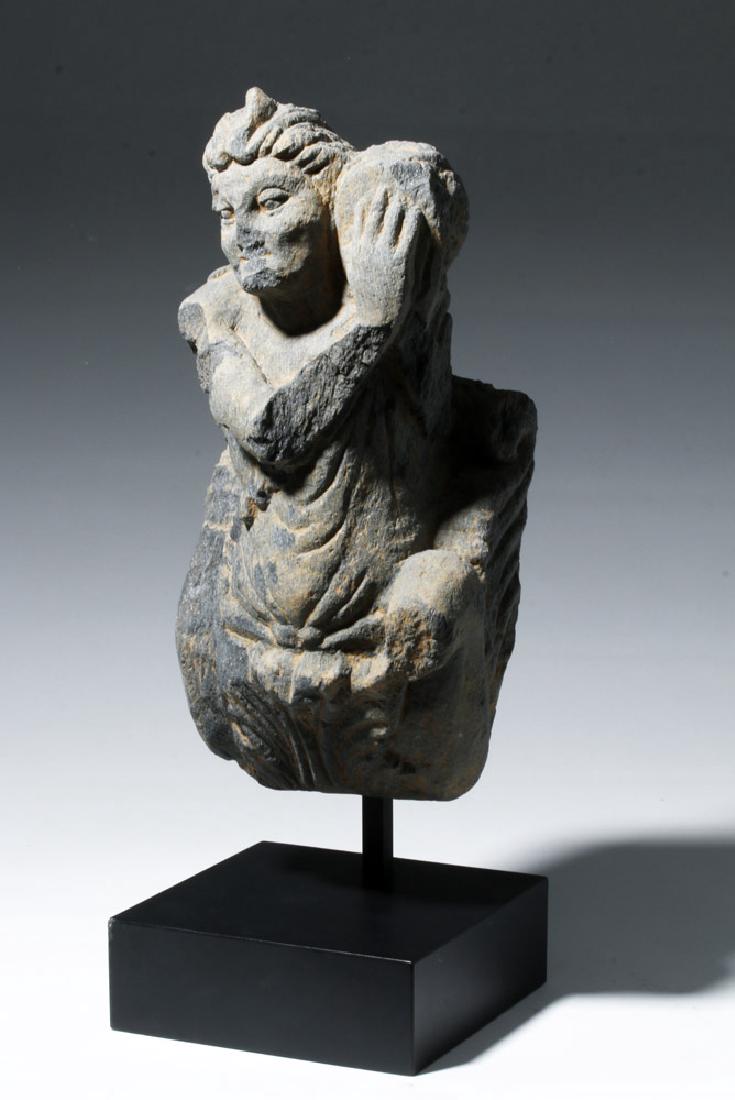 Gandharan Schist Statue of an Attendant (1 of 6)