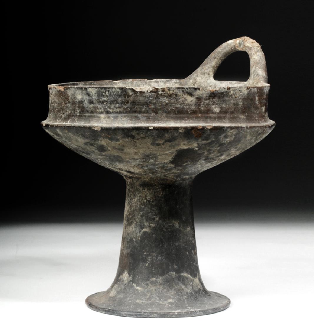 Tall Villanovan Impasto Pedestalled  Kyathos (1 of 6)