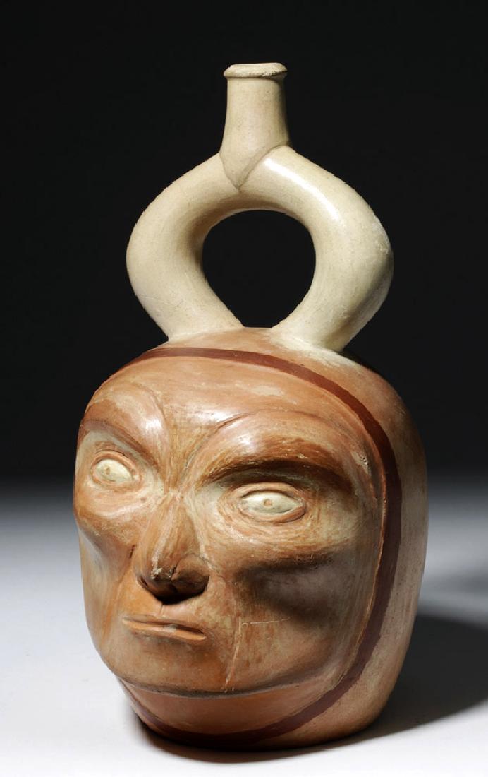 Moche I Polychrome Portrait Vessel - Old Man (1 of 7)