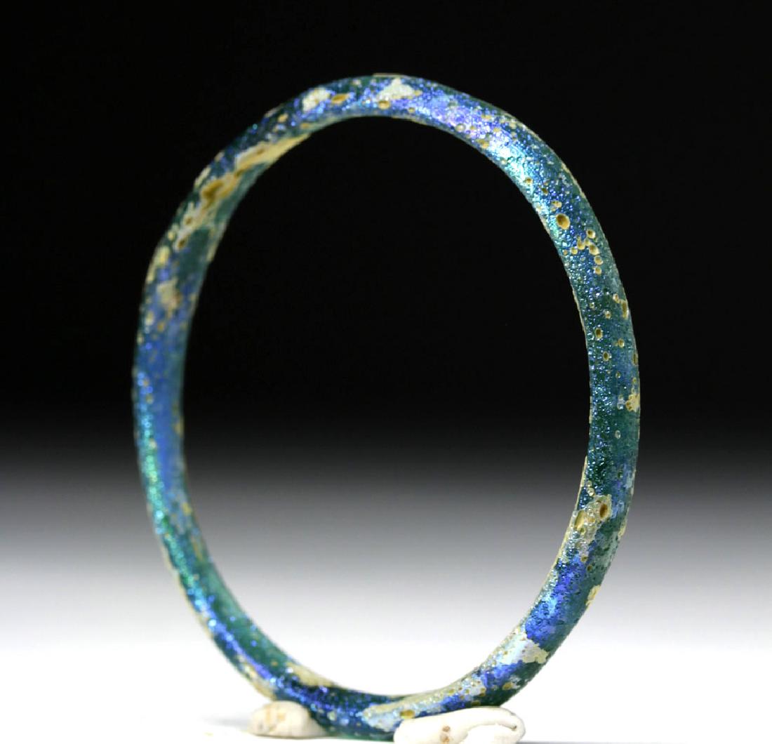 Roman Glass Bracelet - Child's Size, Brilliantly Blue (1 of 5)