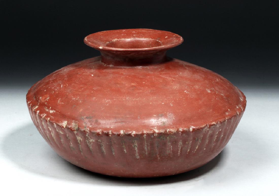 Colima Redware Pot w/ Ribbed Bottom (1 of 6)