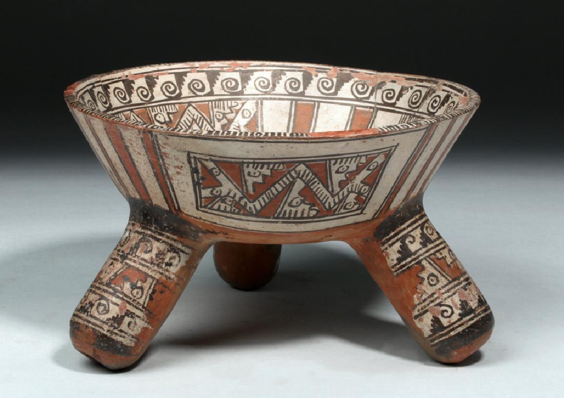 Michoacan Tripod Bowl, Rattle Legs & Geometric Patterns (1 of 6)