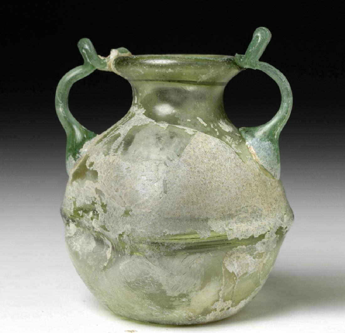 Ancient Roman Glass Twin-Handled Jar (1 of 7)