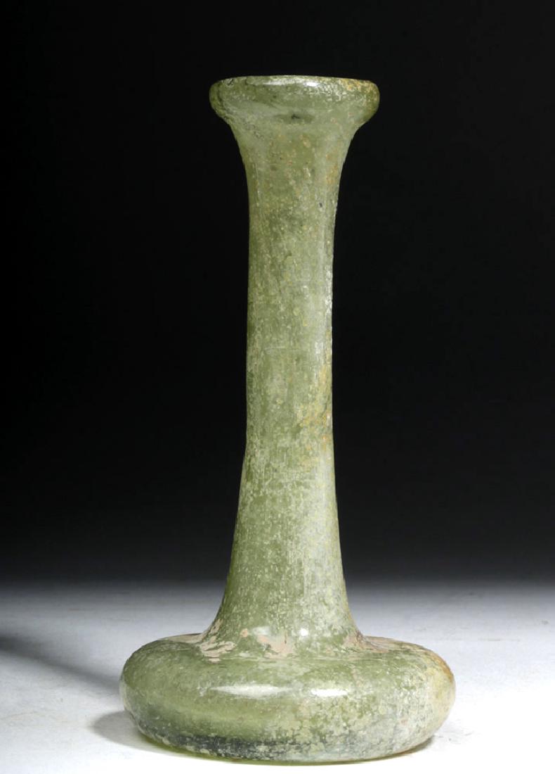 Roman Green Glass Flask - Near Miniature (1 of 6)