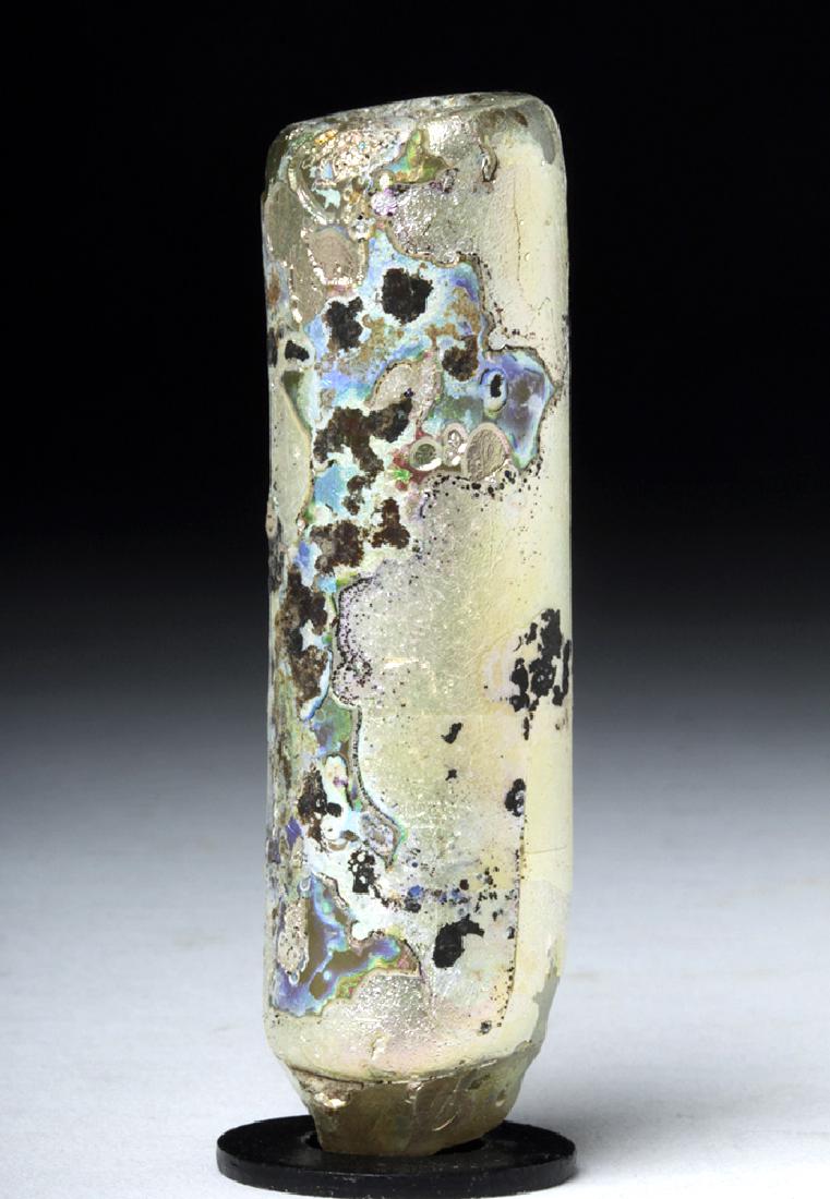 Roman Glass Tear Vial - Vibrant Iridescence! (1 of 6)