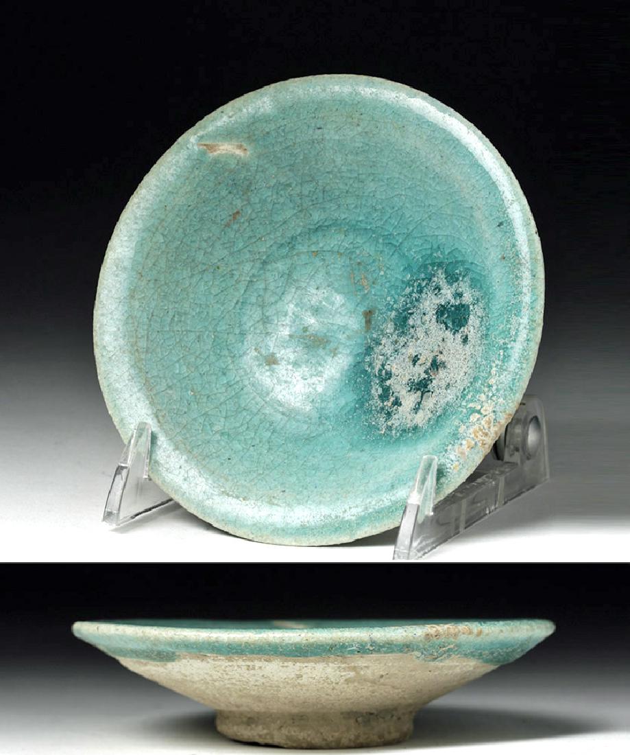 Islamic Nishapur Blue-Glazed Salt Dish (1 of 7)