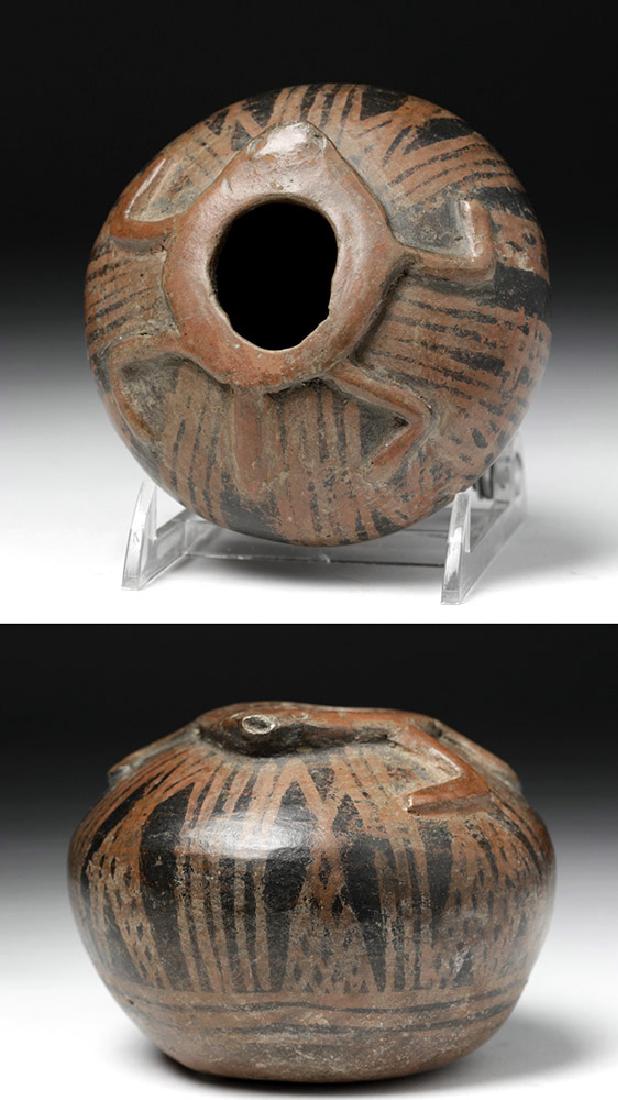 Narino Negative Resist Pottery Jar w/ Frog (1 of 6)